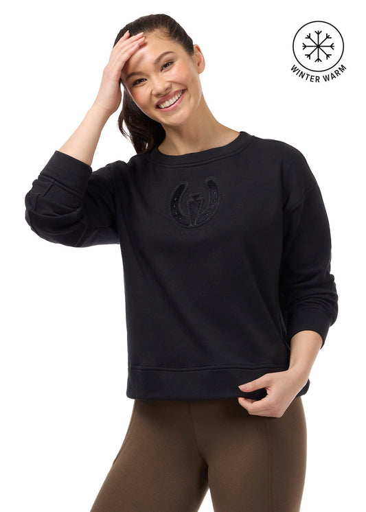 Cozy Crest Plush Fleece Sweatshirt