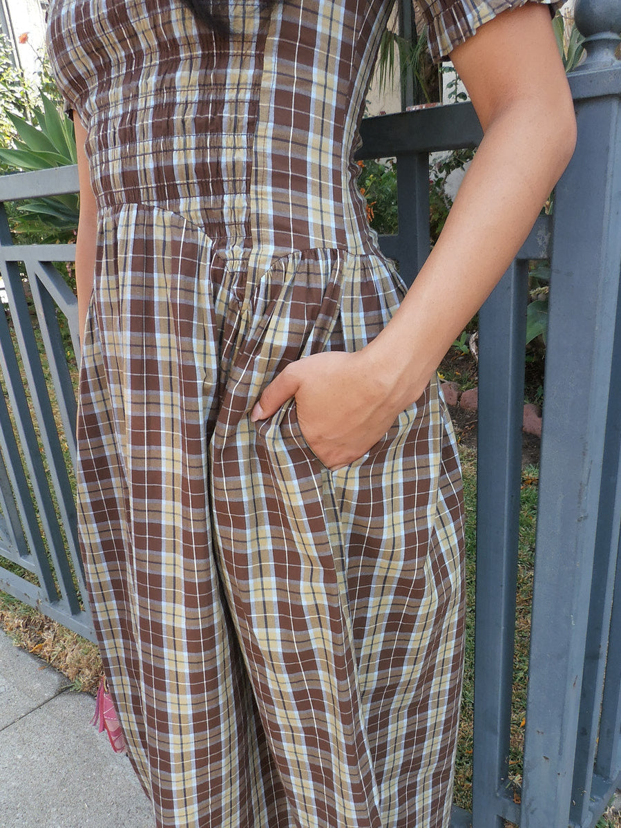 Emmy Shirred Midi Dress