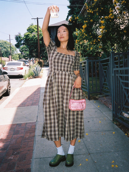 Emmy Shirred Midi Dress