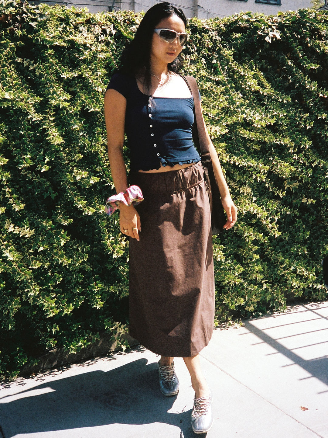 Caspia Volume Midi Skirt