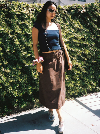 Caspia Volume Midi Skirt